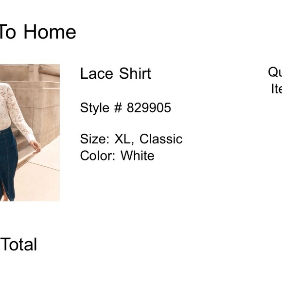 Ann Taylor White Lace Button-Up Blouse - Picture 7 of 12